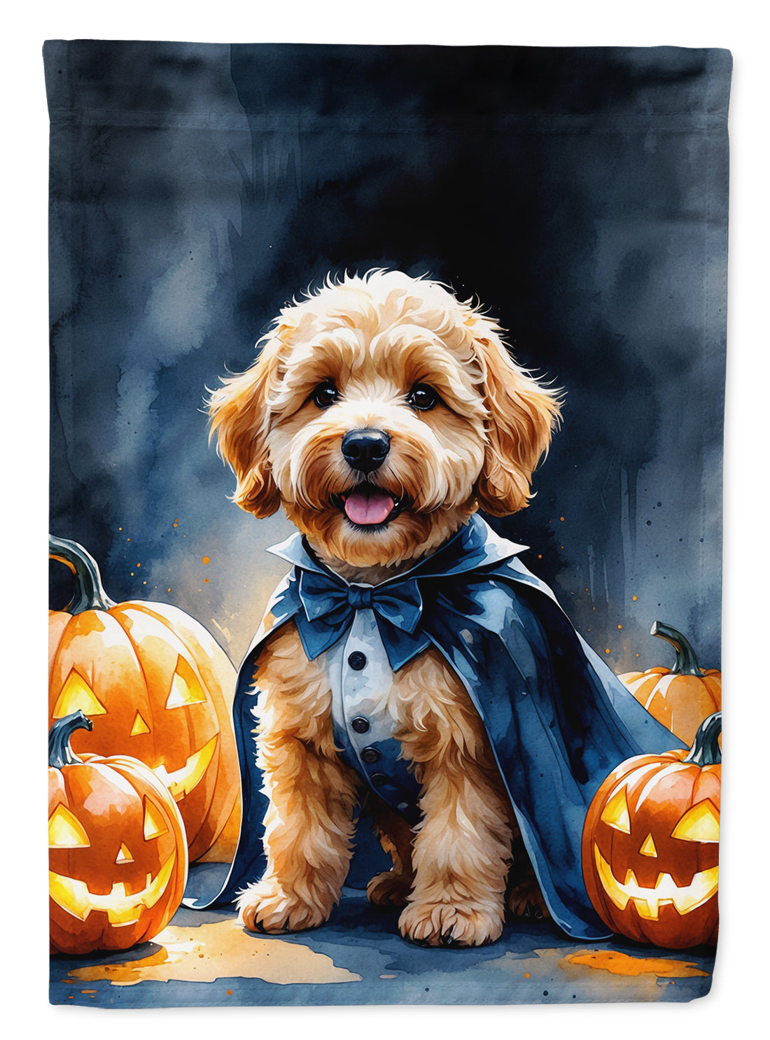 Buy this Goldendoodle Puppy Halloween Garden Flag