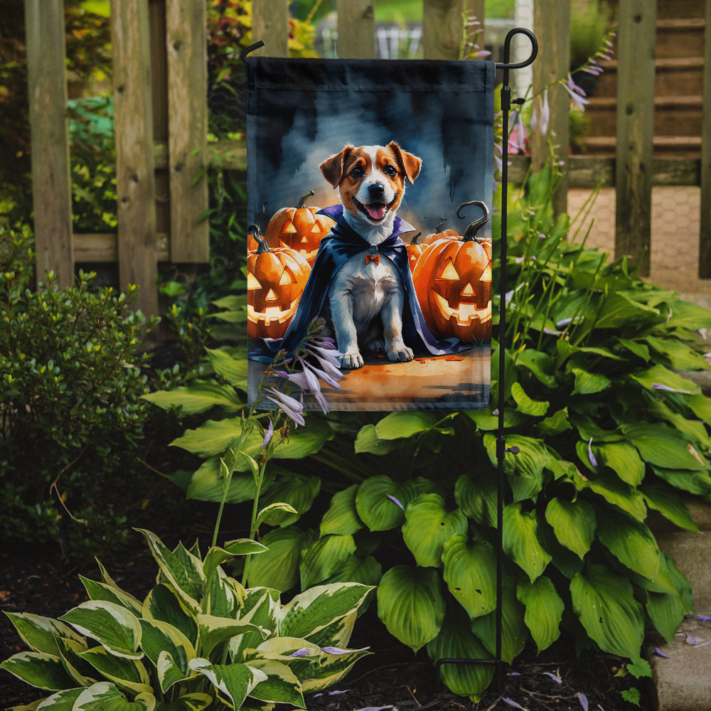 Jack Russell Terrier Puppy Halloween Garden Flag