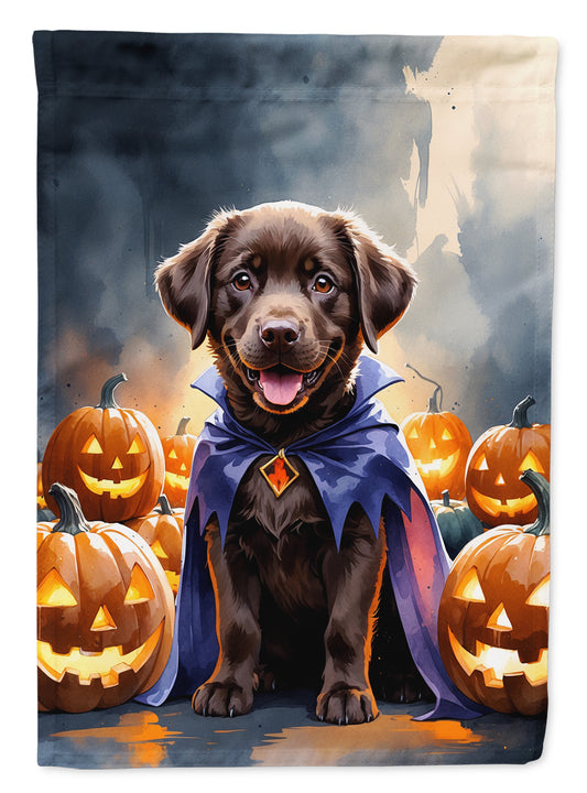 Buy this Chocolate Labrador Retriever Puppy Halloween Garden Flag