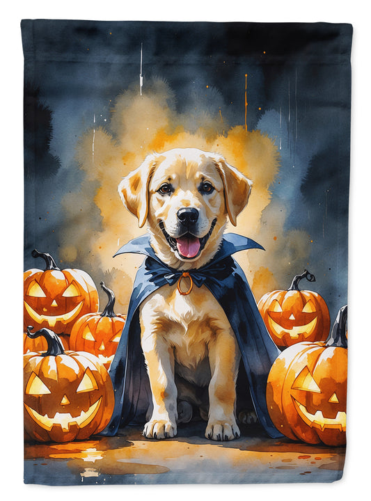 Buy this Yellow Labrador Retriever Puppy Halloween Garden Flag