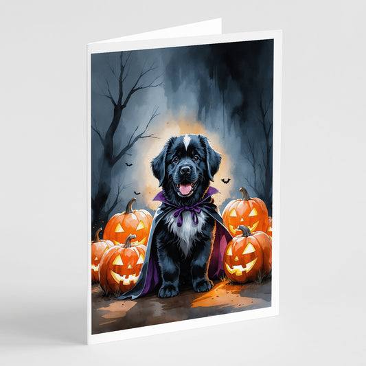 Buy this Newfoundland Puppy Halloween Greeting Cards Pack of 8