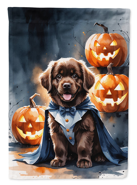 Buy this Chocolate Newfoundland Puppy Halloween House Flag