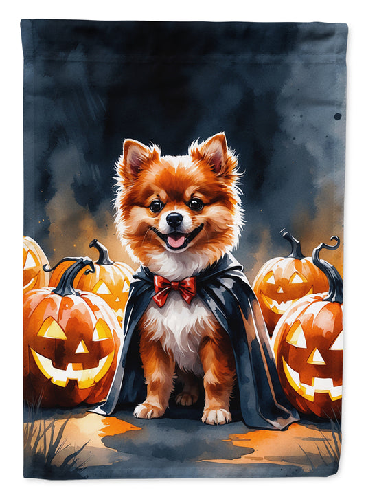 Buy this Pomeranian Puppy Halloween House Flag