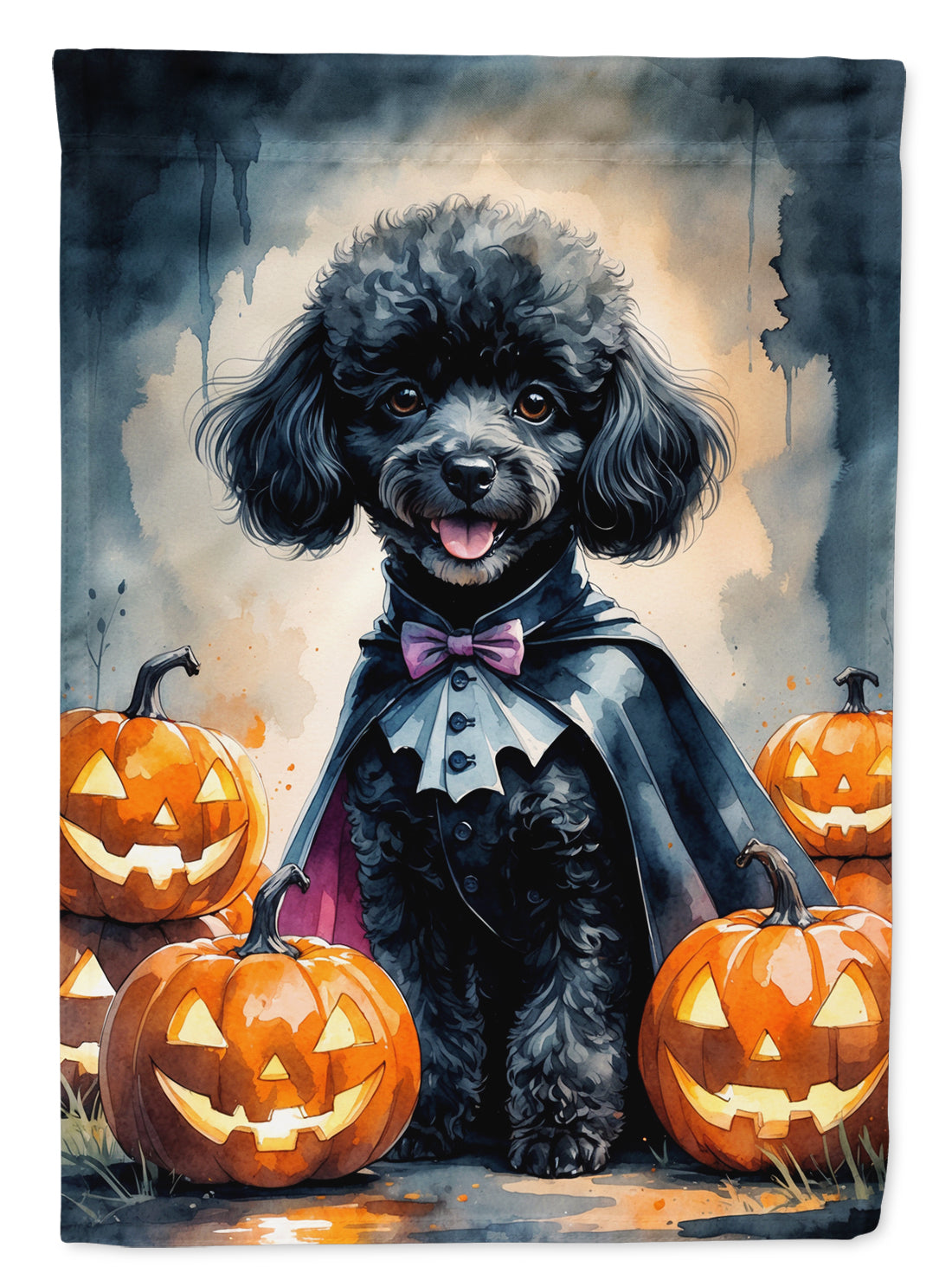 Buy this Black Poodle Puppy Halloween Garden Flag