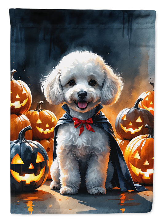 Buy this White Poodle Puppy Halloween Garden Flag