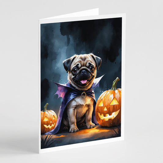 Buy this Pug Puppy Halloween Greeting Cards Pack of 8