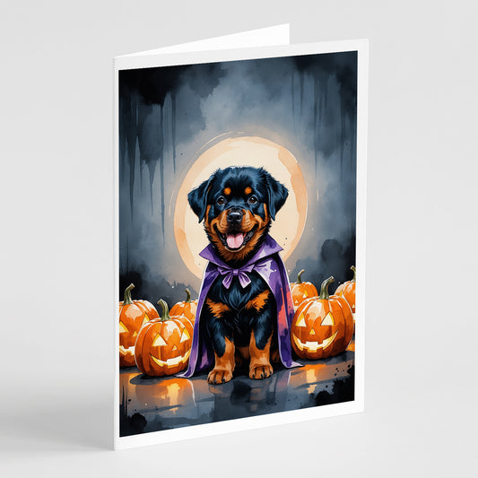 Buy this Rottweiler Puppy Halloween Greeting Cards Pack of 8