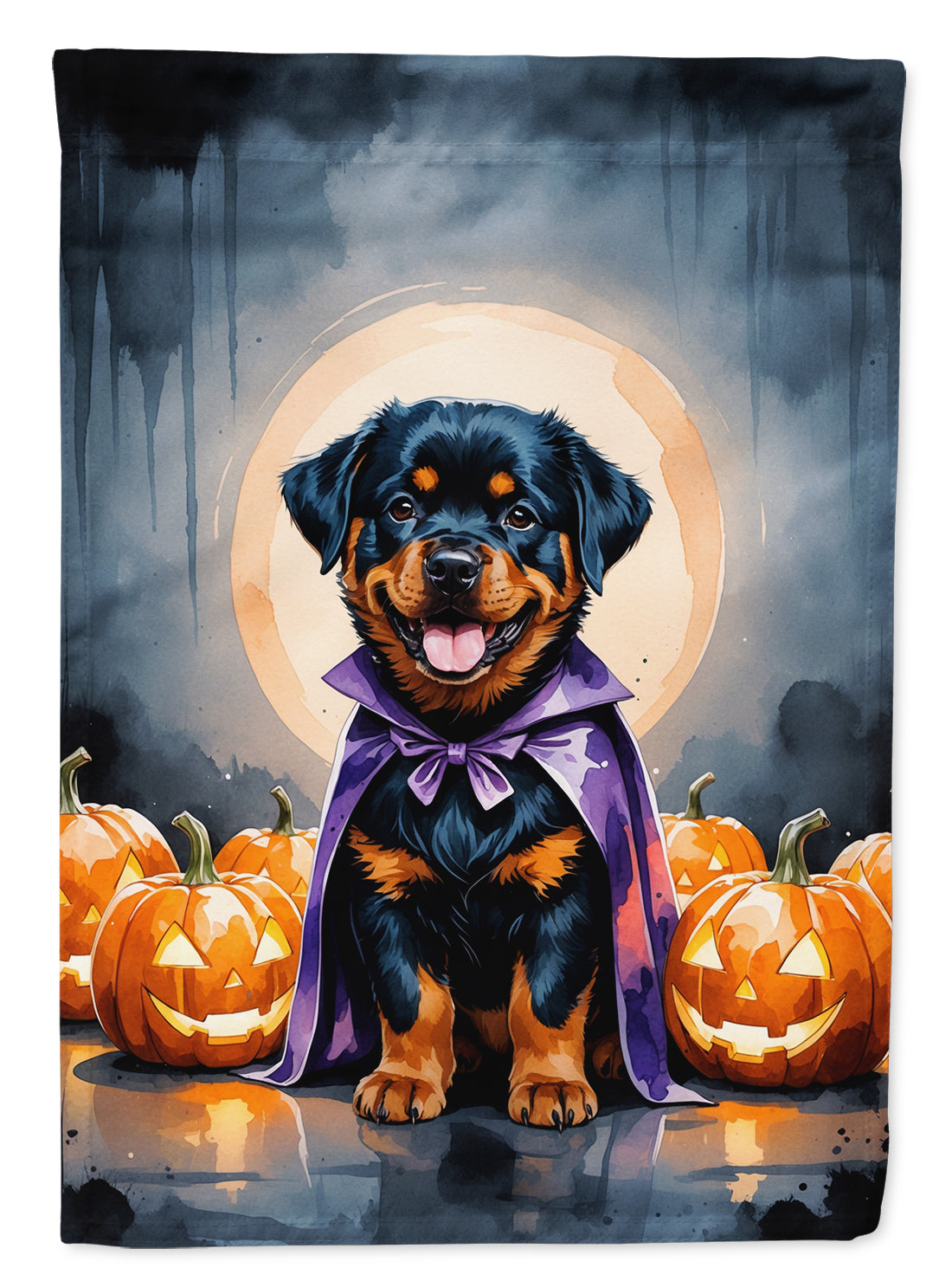 Buy this Rottweiler Puppy Halloween Garden Flag