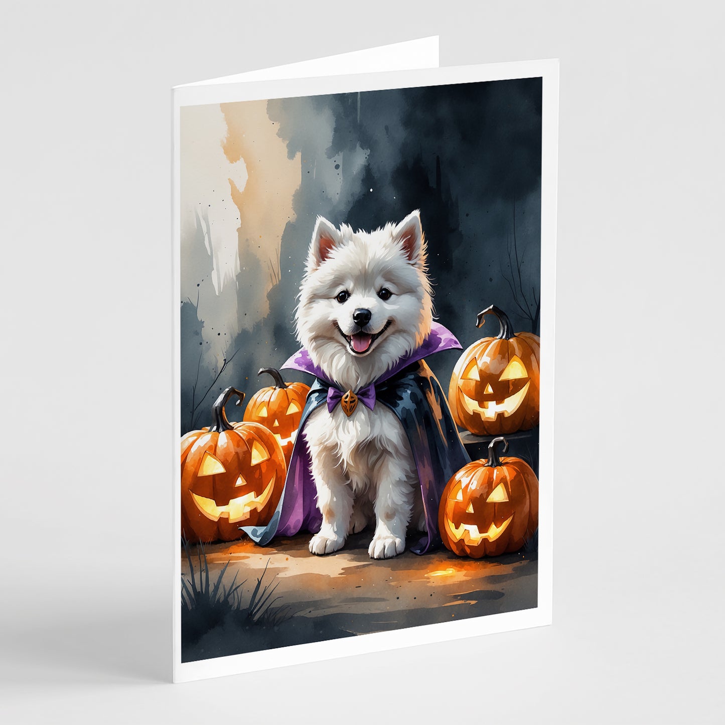 Buy this Samoyed Puppy Halloween Greeting Cards Pack of 8