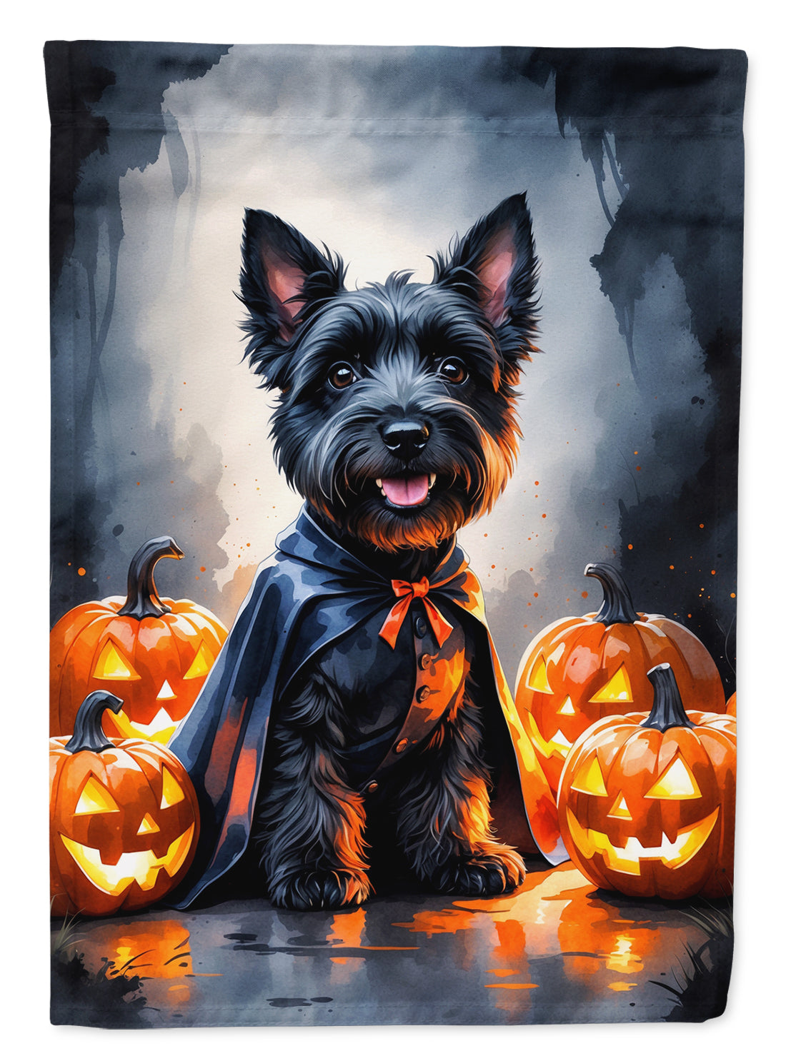 Buy this Scottish Terrier Puppy Halloween House Flag