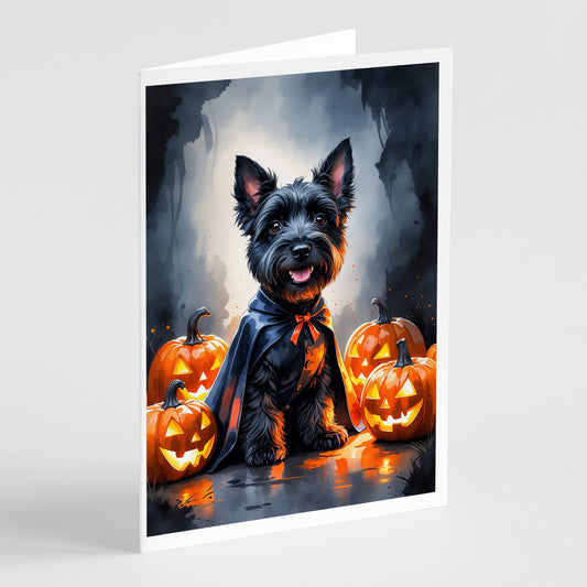 Buy this Scottish Terrier Puppy Halloween Greeting Cards Pack of 8