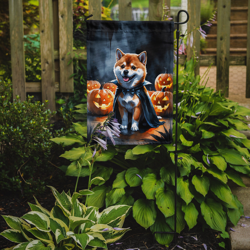 Shiba Inu Puppy Halloween Garden Flag