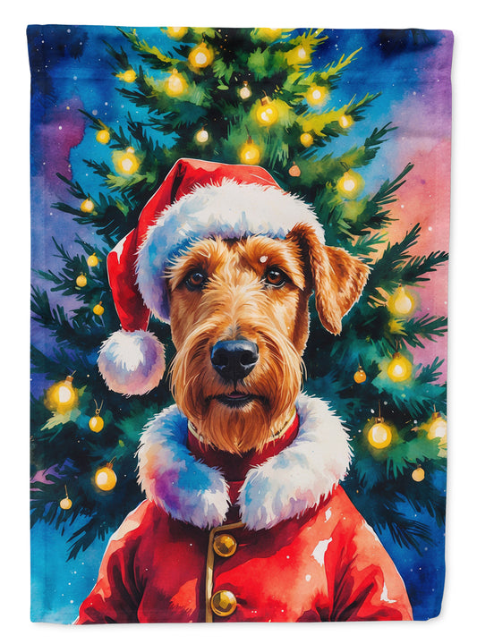 Buy this Airedale Terrier Christmas House Flag