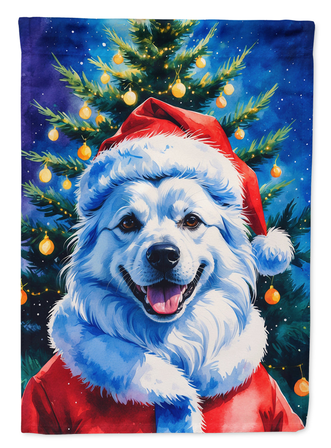 Buy this American Eskimo Christmas House Flag