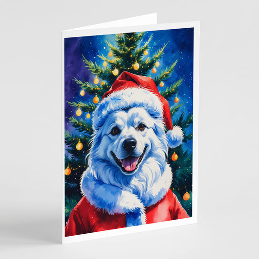 Buy this American Eskimo Christmas Greeting Cards Pack of 8