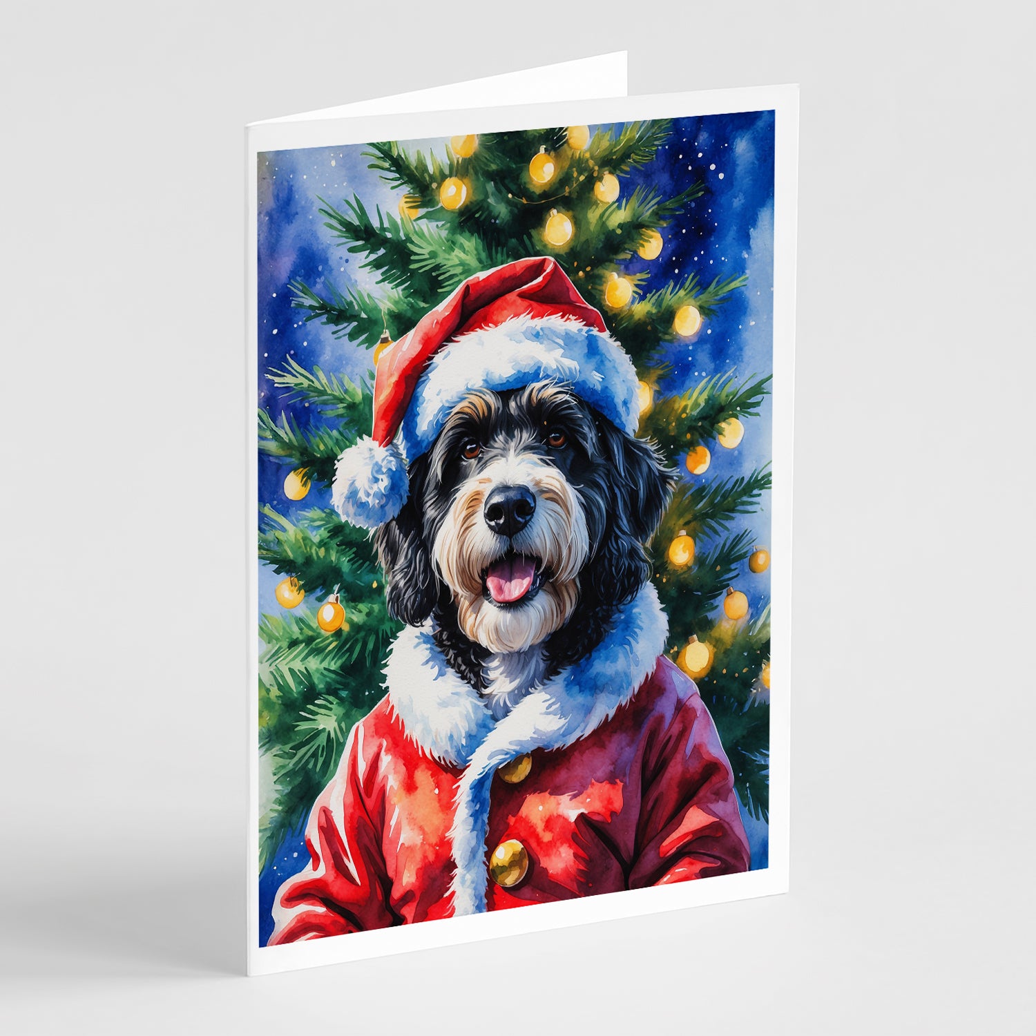 Buy this Bernedoodle Christmas Greeting Cards Pack of 8