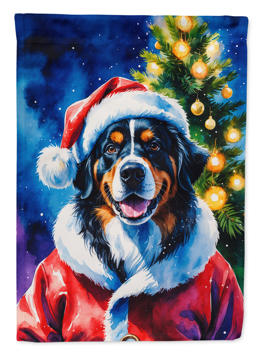 Buy this Bernese Mountain Dog Christmas House Flag
