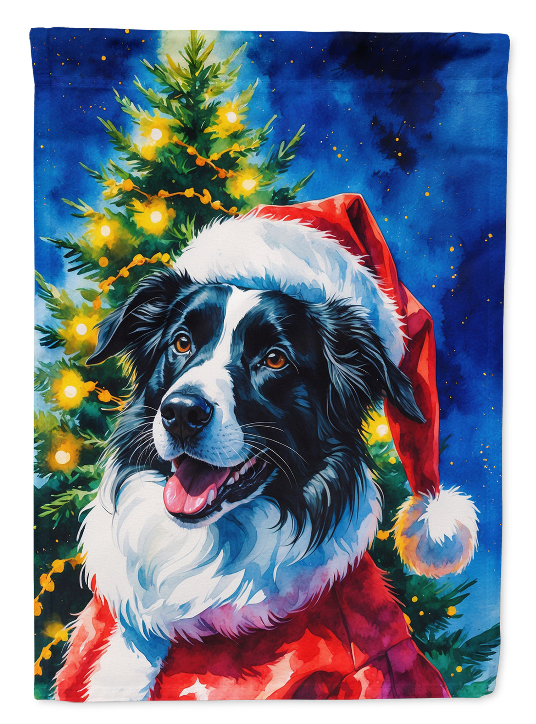 Buy this Border Collie Christmas House Flag