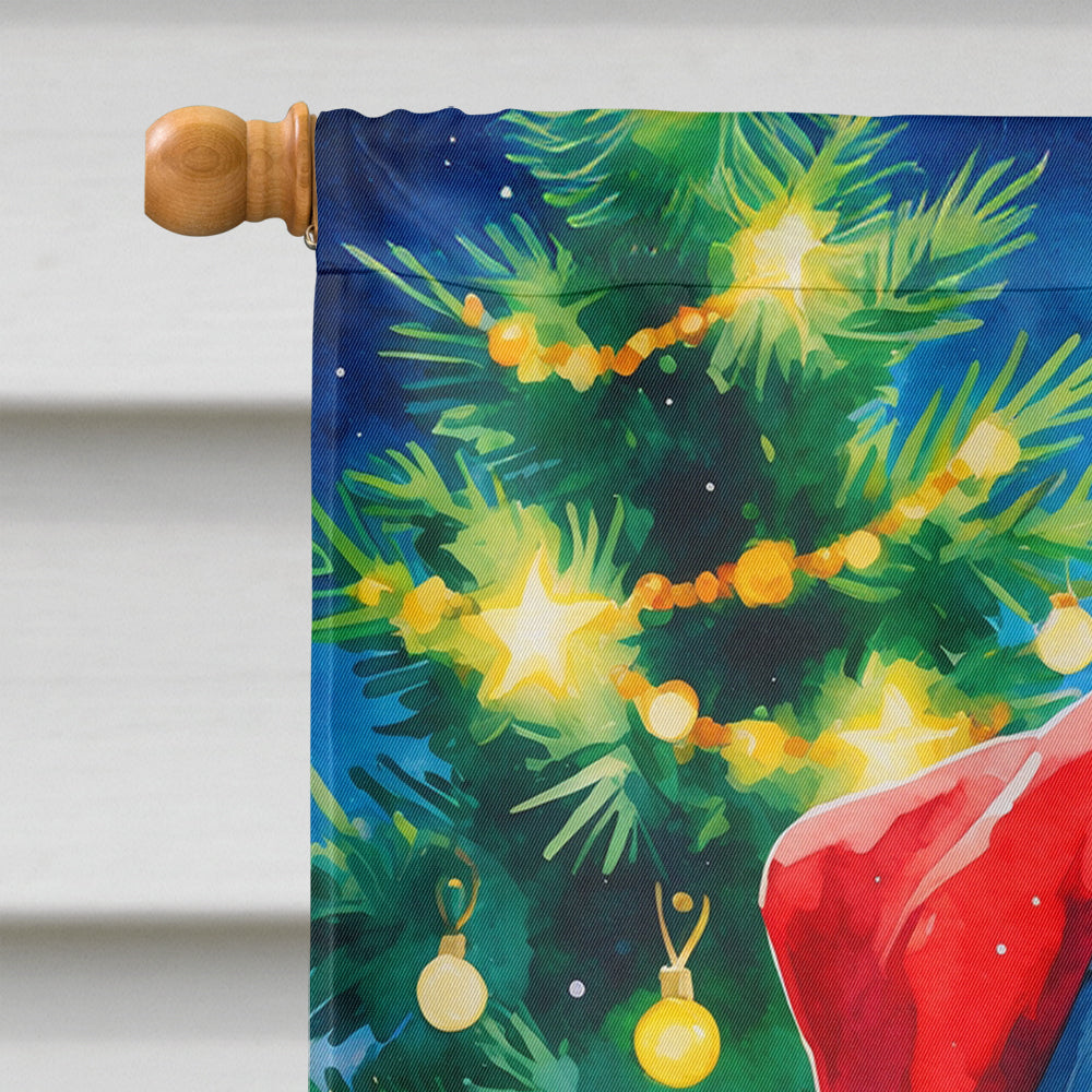 Boxer Christmas House Flag