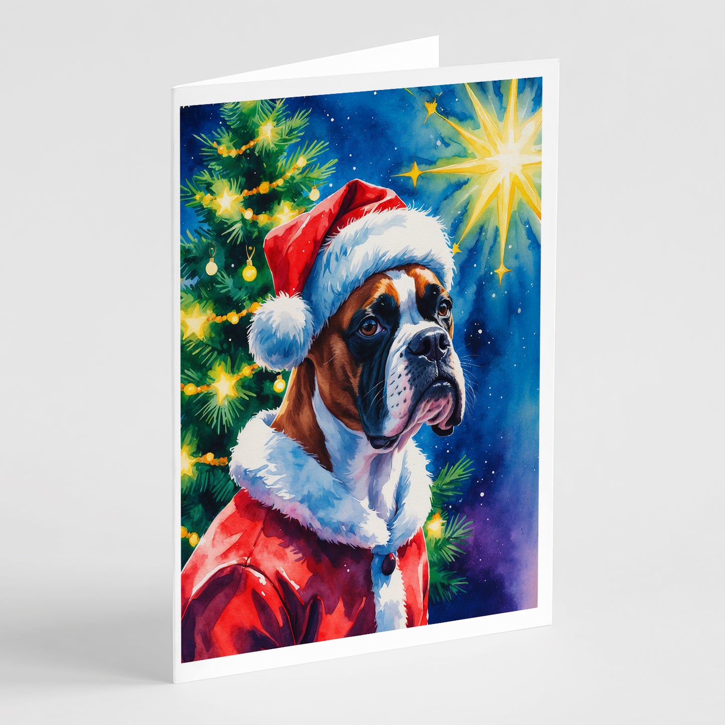 Buy this Boxer Christmas Greeting Cards Pack of 8