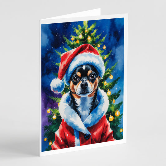 Buy this Black and Tan Chihuahua Christmas Greeting Cards Pack of 8