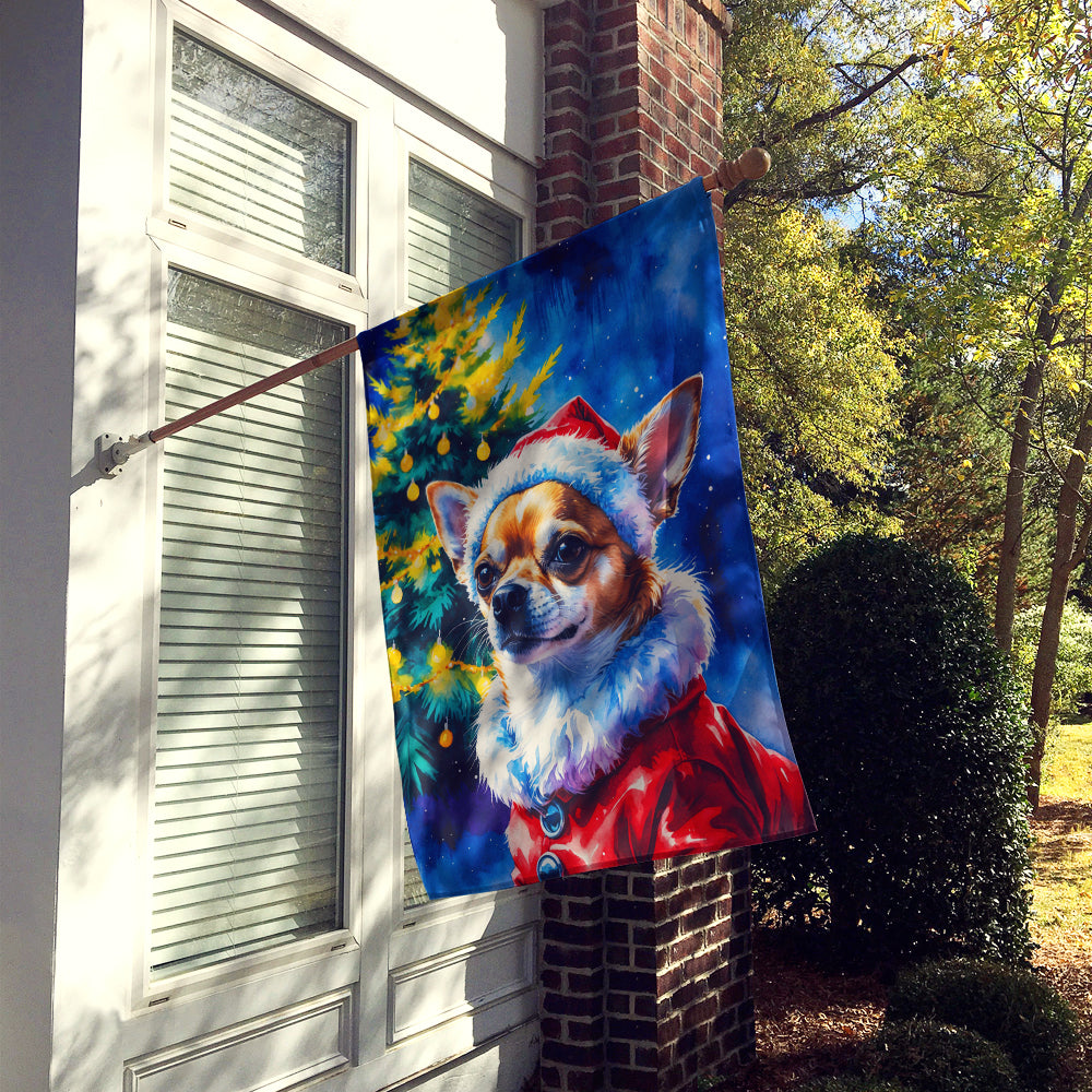 Chihuahua Christmas House Flag