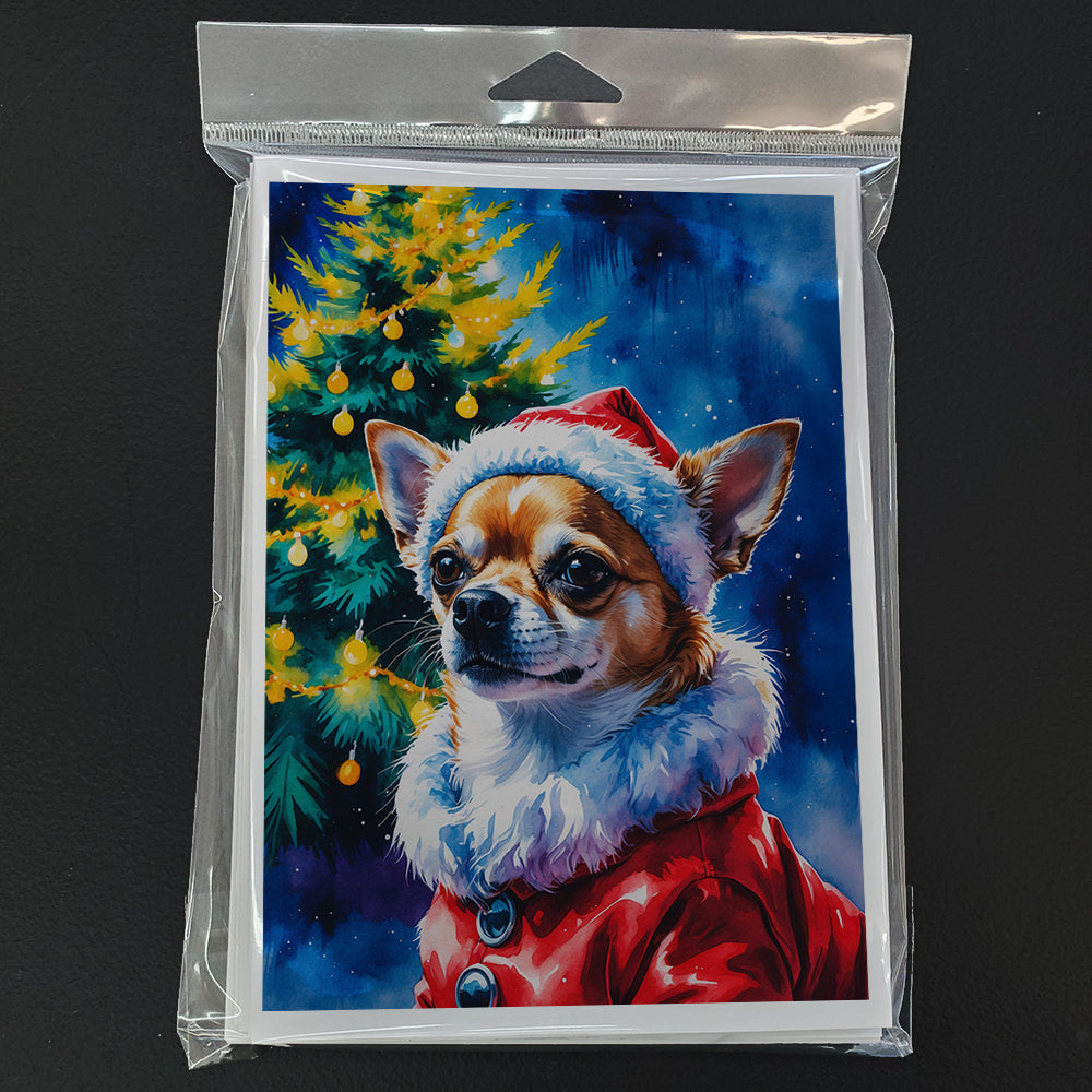 Chihuahua Christmas Greeting Cards Pack of 8