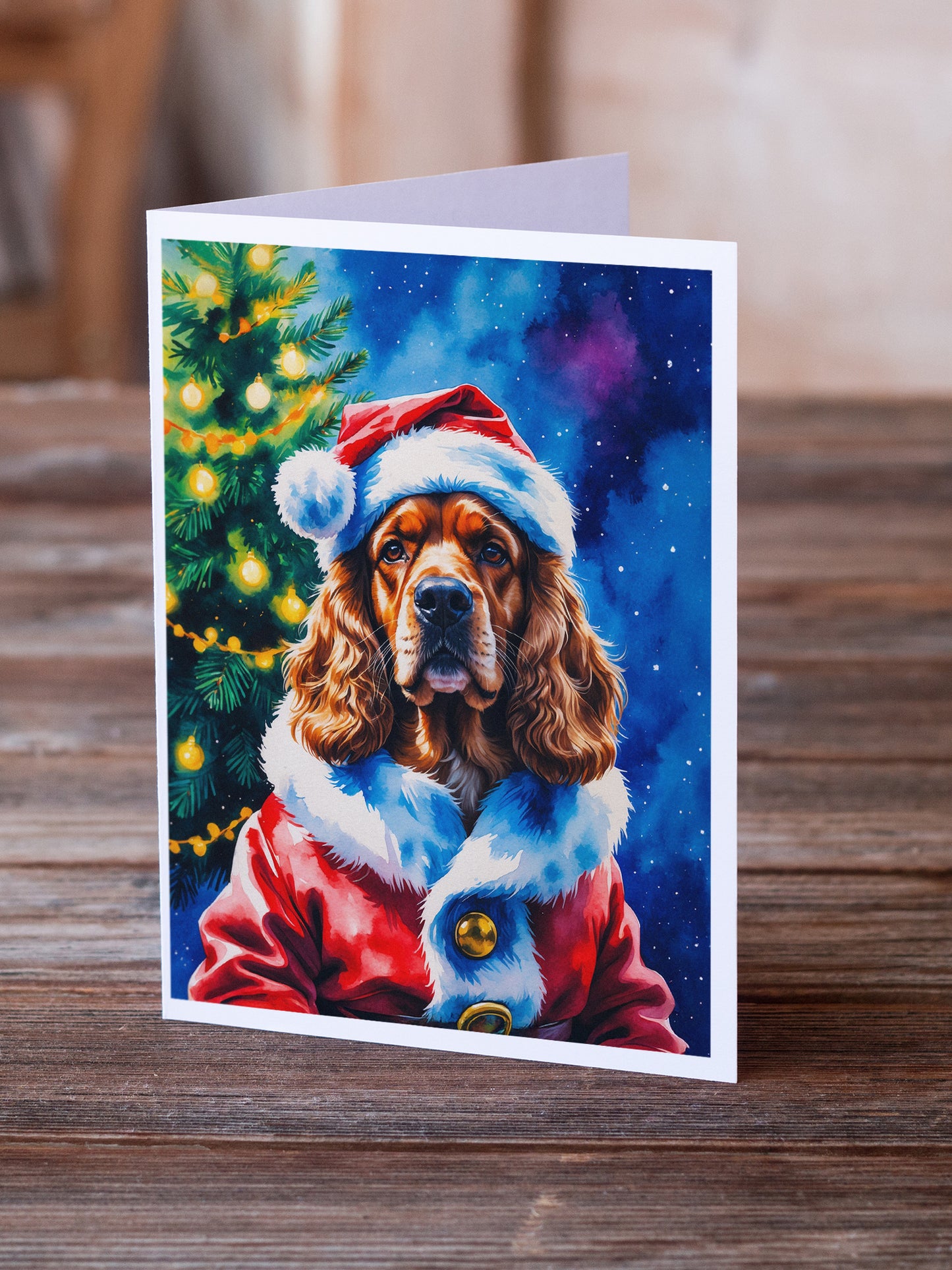 Cocker Spaniel Christmas Greeting Cards Pack of 8