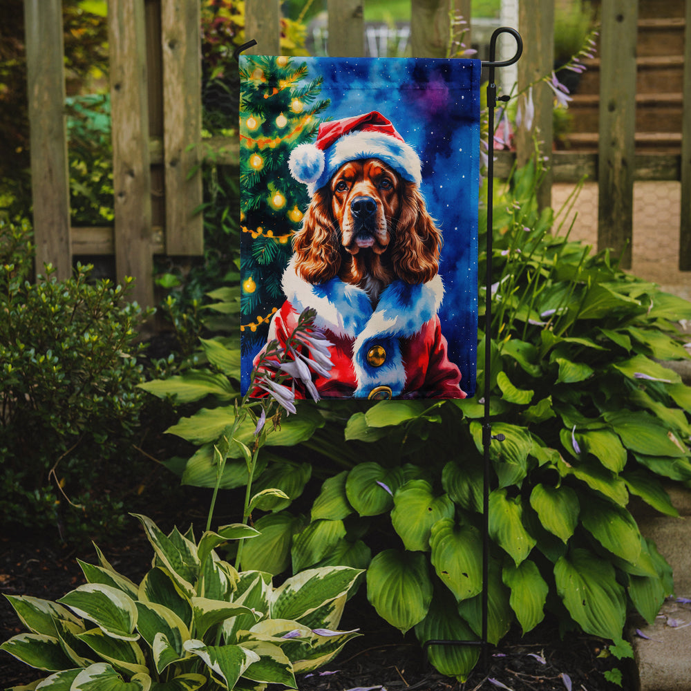 Cocker Spaniel Christmas Garden Flag