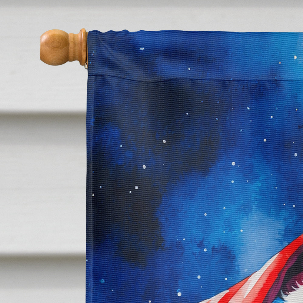 Collie Christmas House Flag