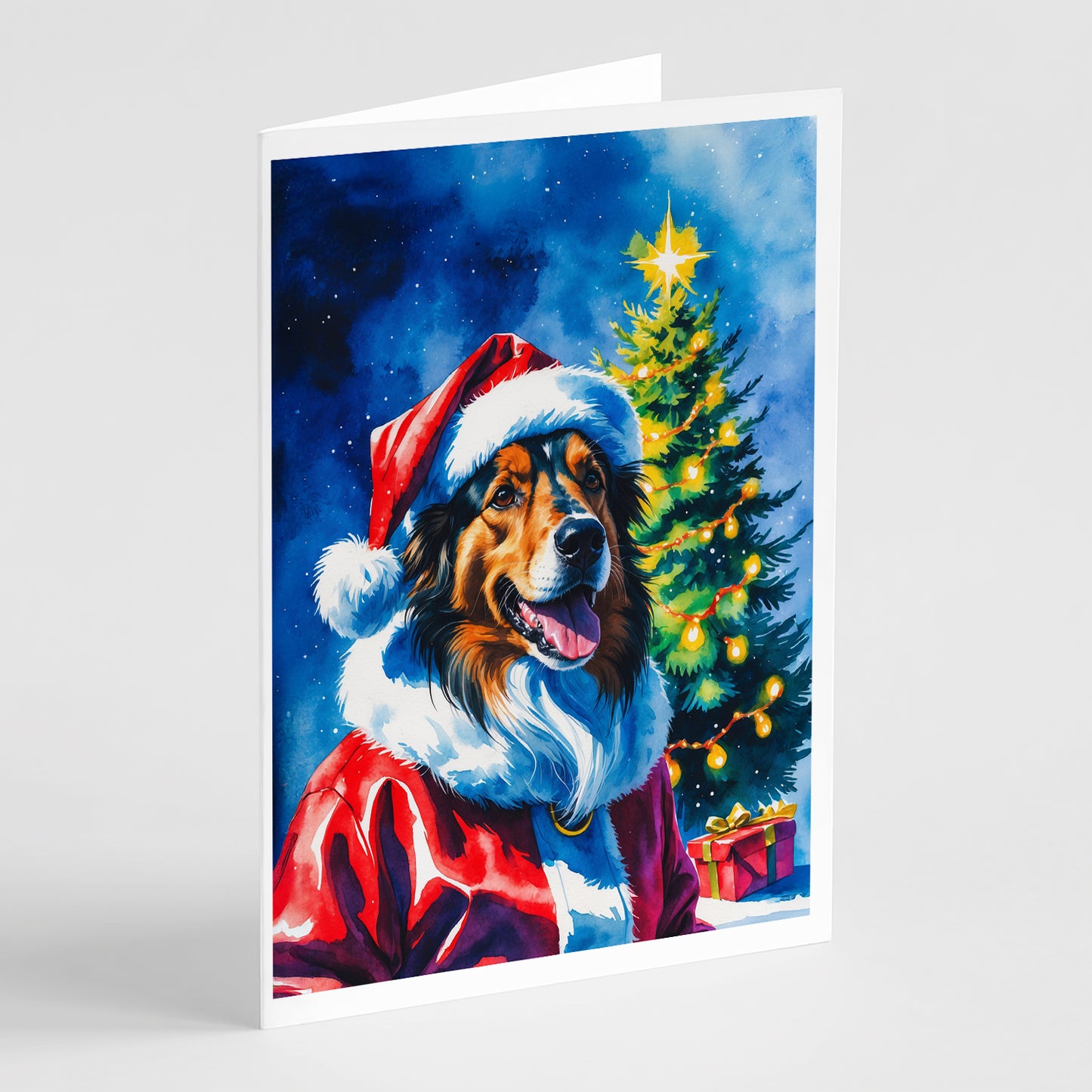 Buy this Collie Christmas Greeting Cards Pack of 8