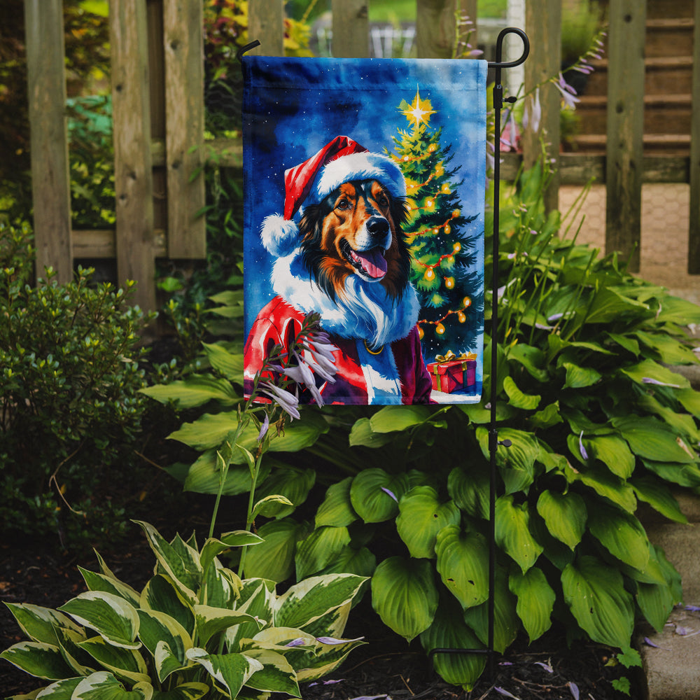 Collie Christmas Garden Flag