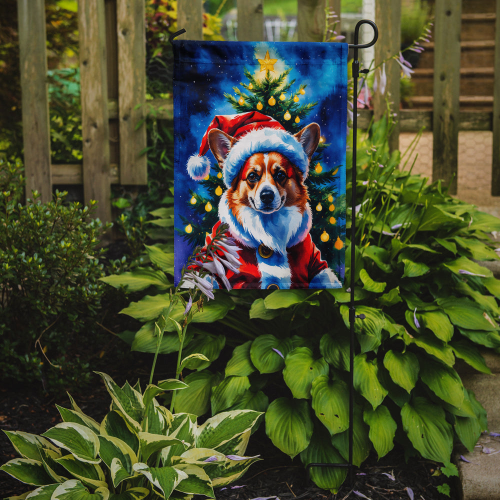 Corgi Christmas Garden Flag