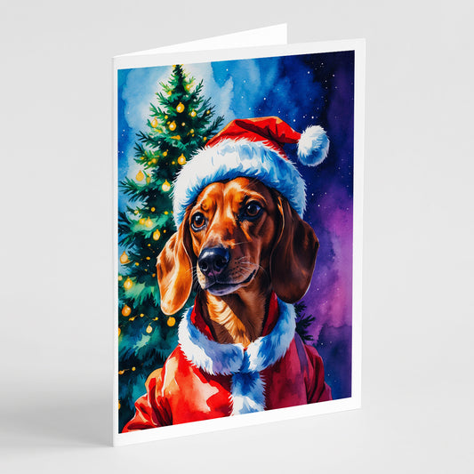 Buy this Red Dachshund Christmas Greeting Cards Pack of 8