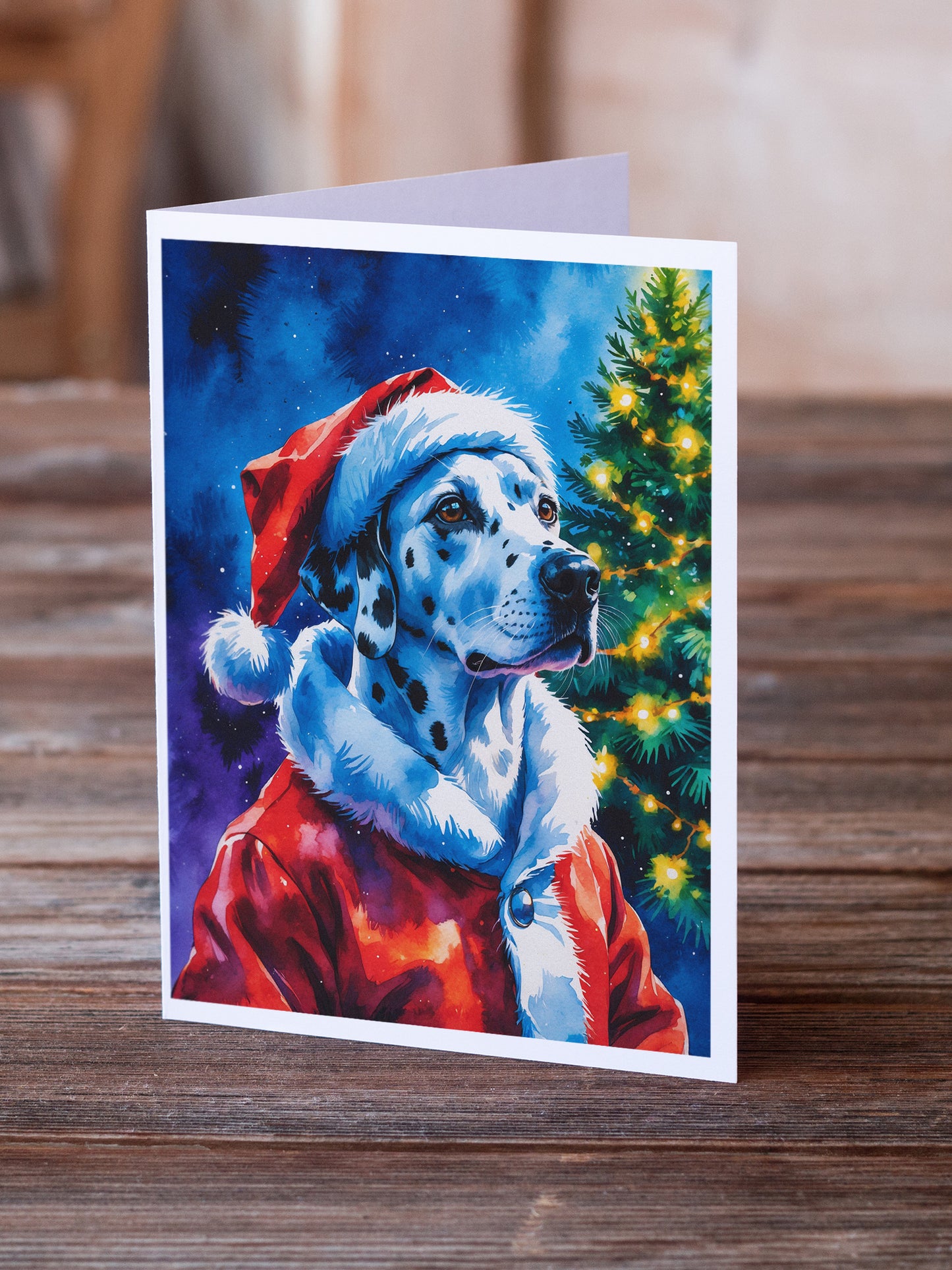Dalmatian Christmas Greeting Cards Pack of 8