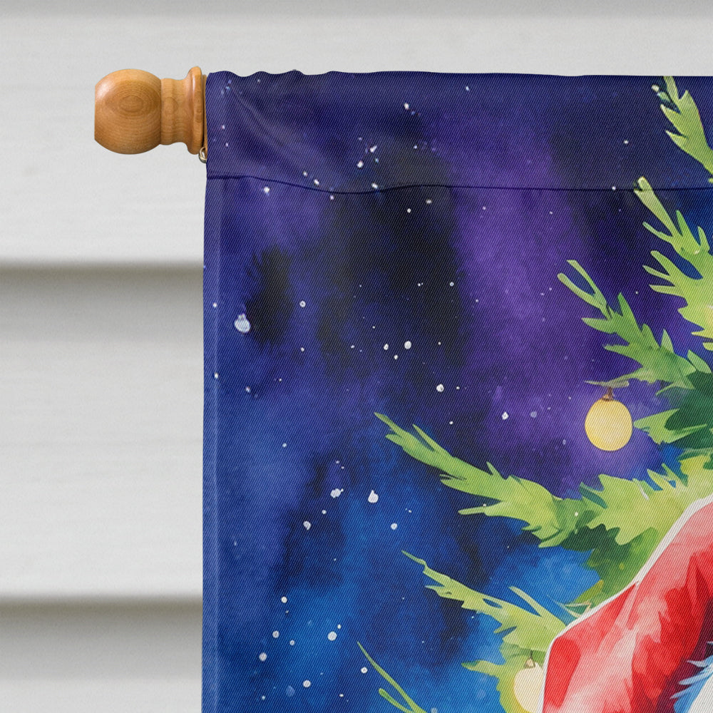 Doberman Pinscher Christmas House Flag
