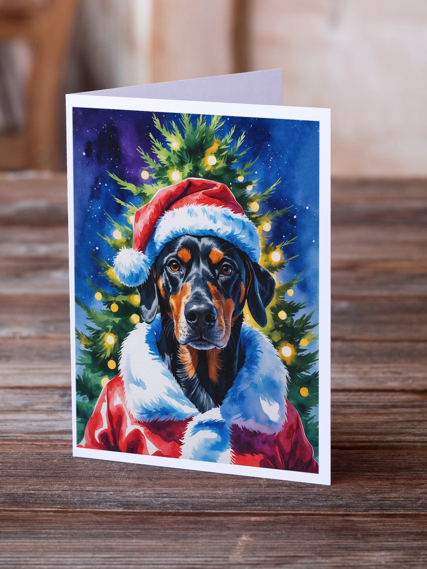 Doberman Pinscher Christmas Greeting Cards Pack of 8