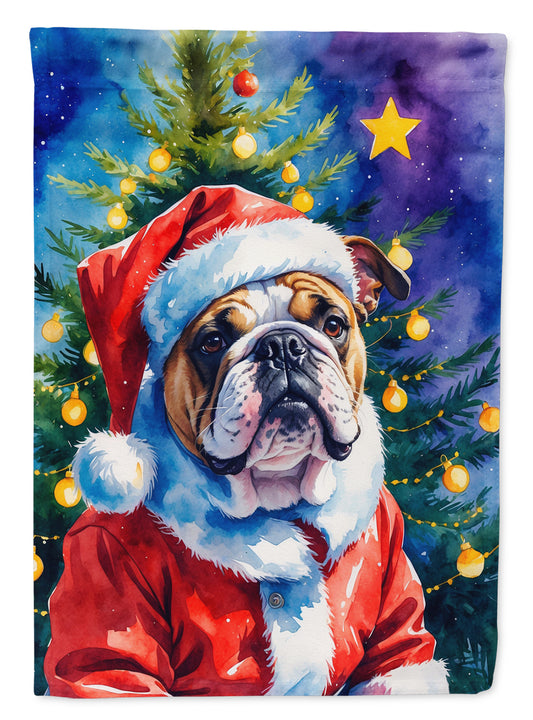 Buy this English Bulldog Christmas House Flag