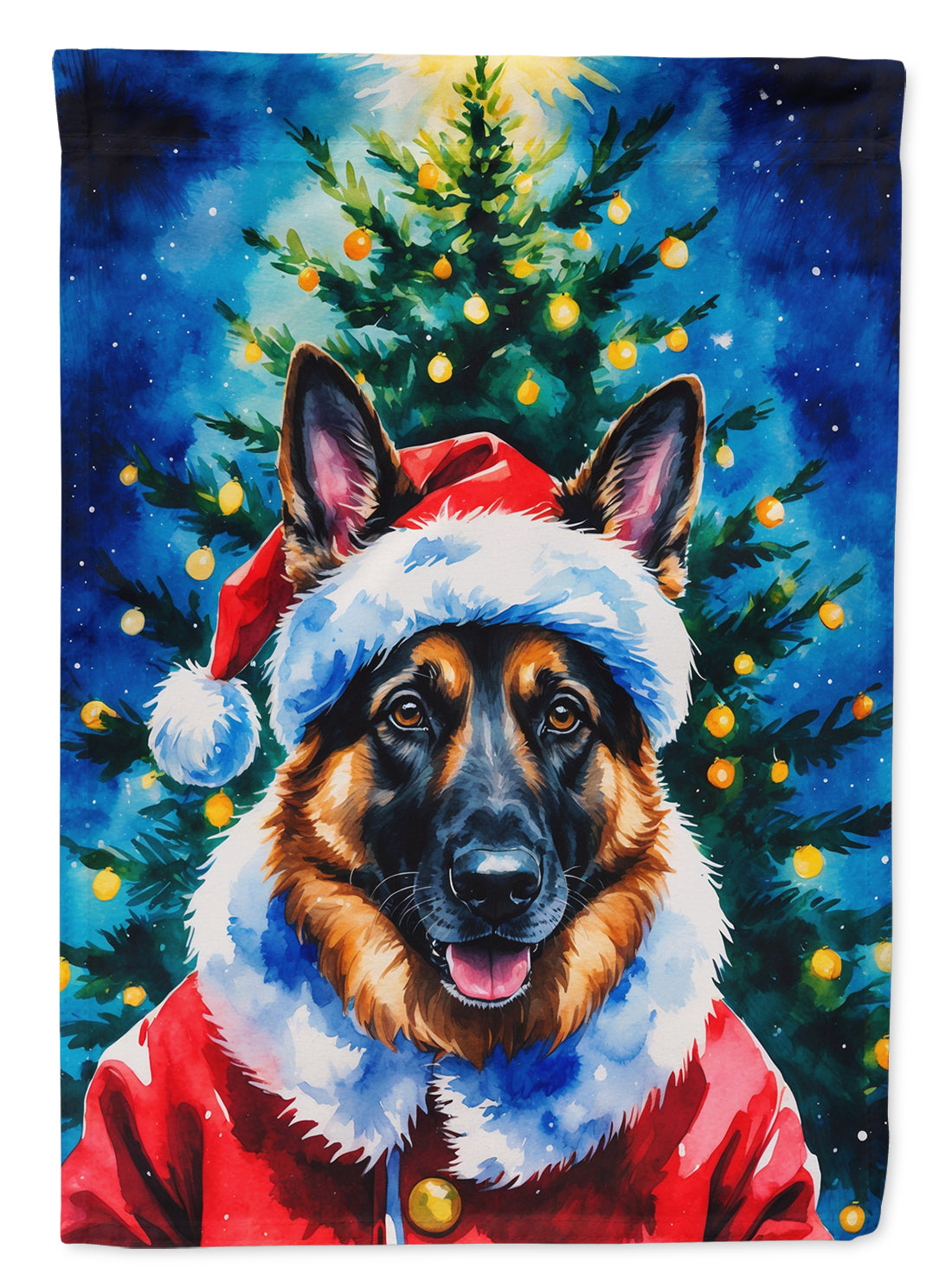 Buy this German Shepherd Christmas House Flag