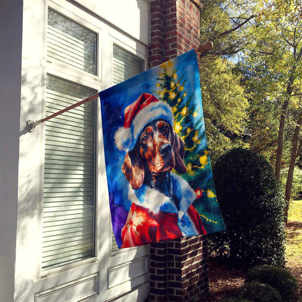German Wirehaired Pointer Christmas House Flag
