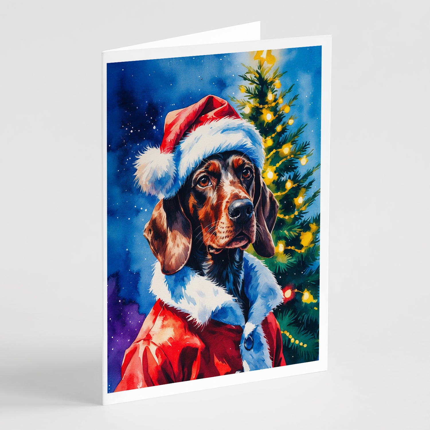 Buy this German Wirehaired Pointer Christmas Greeting Cards Pack of 8