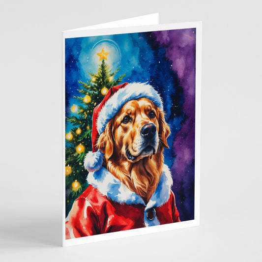 Buy this Golden Retriever Christmas Greeting Cards Pack of 8