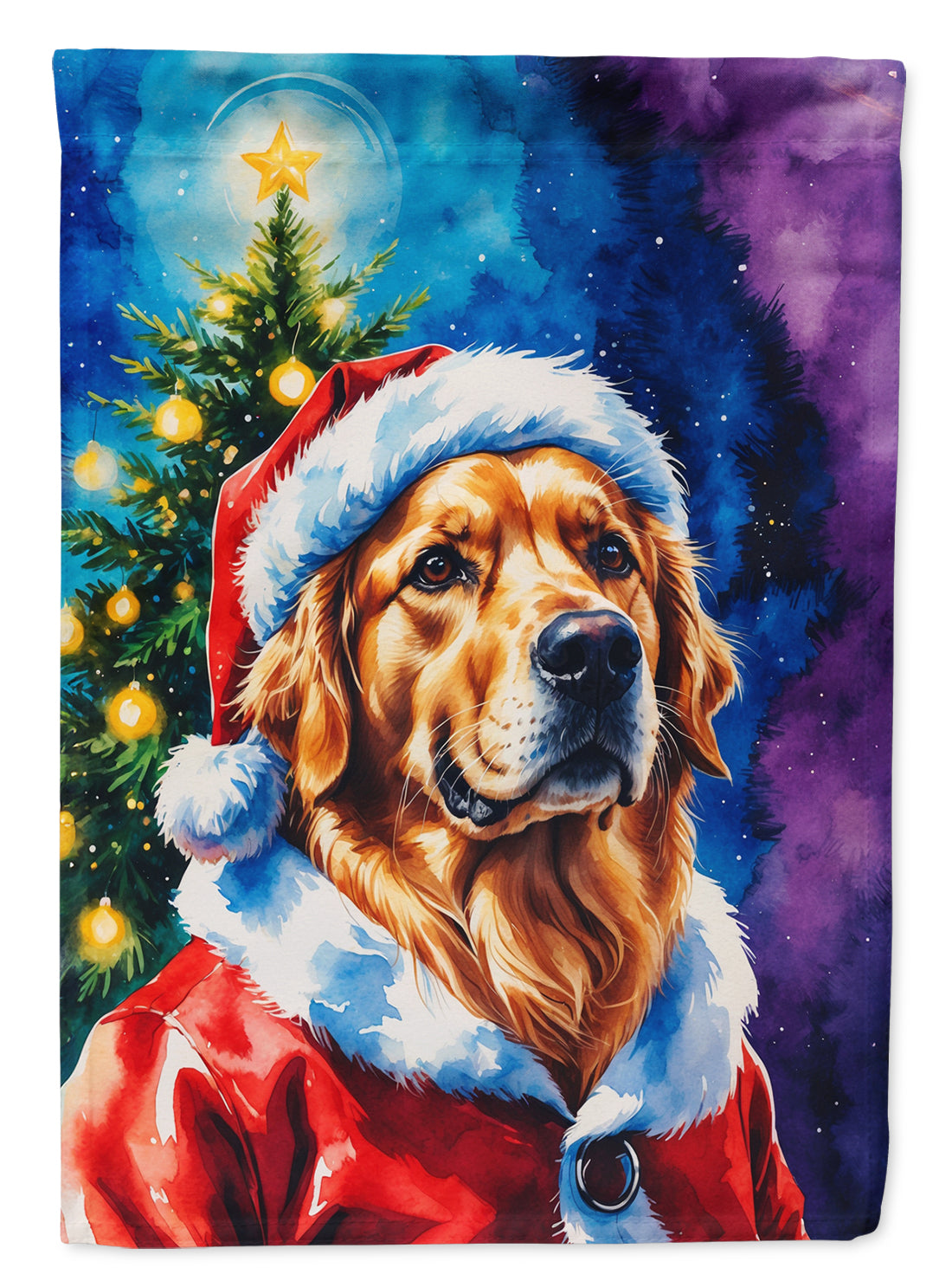 Buy this Golden Retriever Christmas Garden Flag