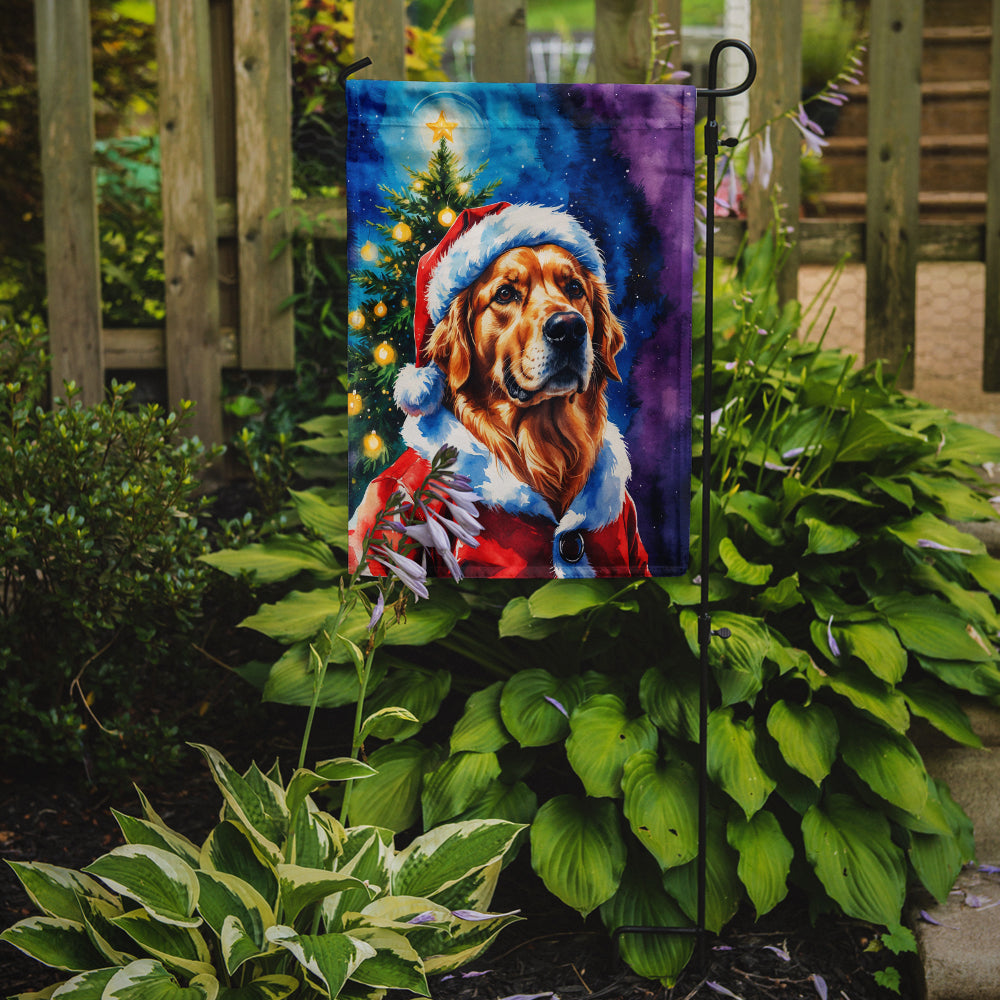 Golden Retriever Christmas Garden Flag