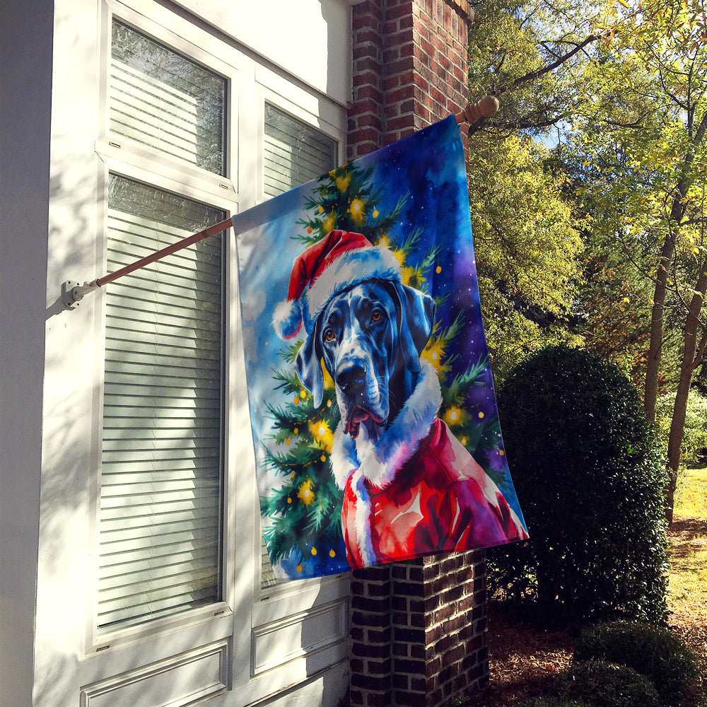 Great Dane Christmas House Flag