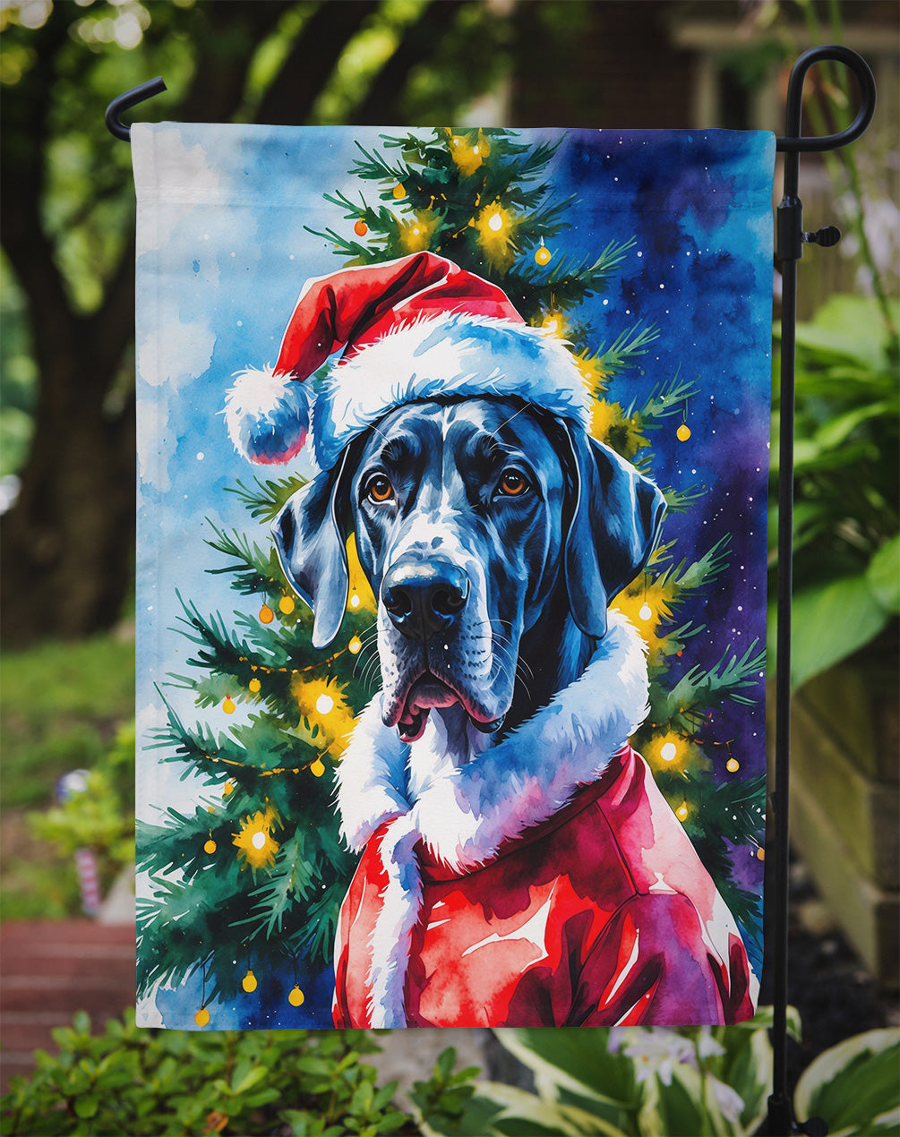 Great Dane Christmas Garden Flag