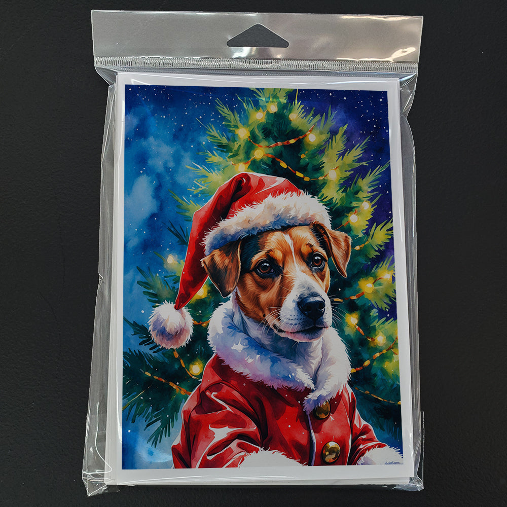 Jack Russell Terrier Christmas Greeting Cards Pack of 8
