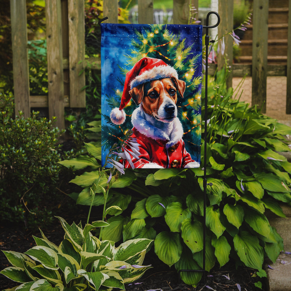 Jack Russell Terrier Christmas Garden Flag