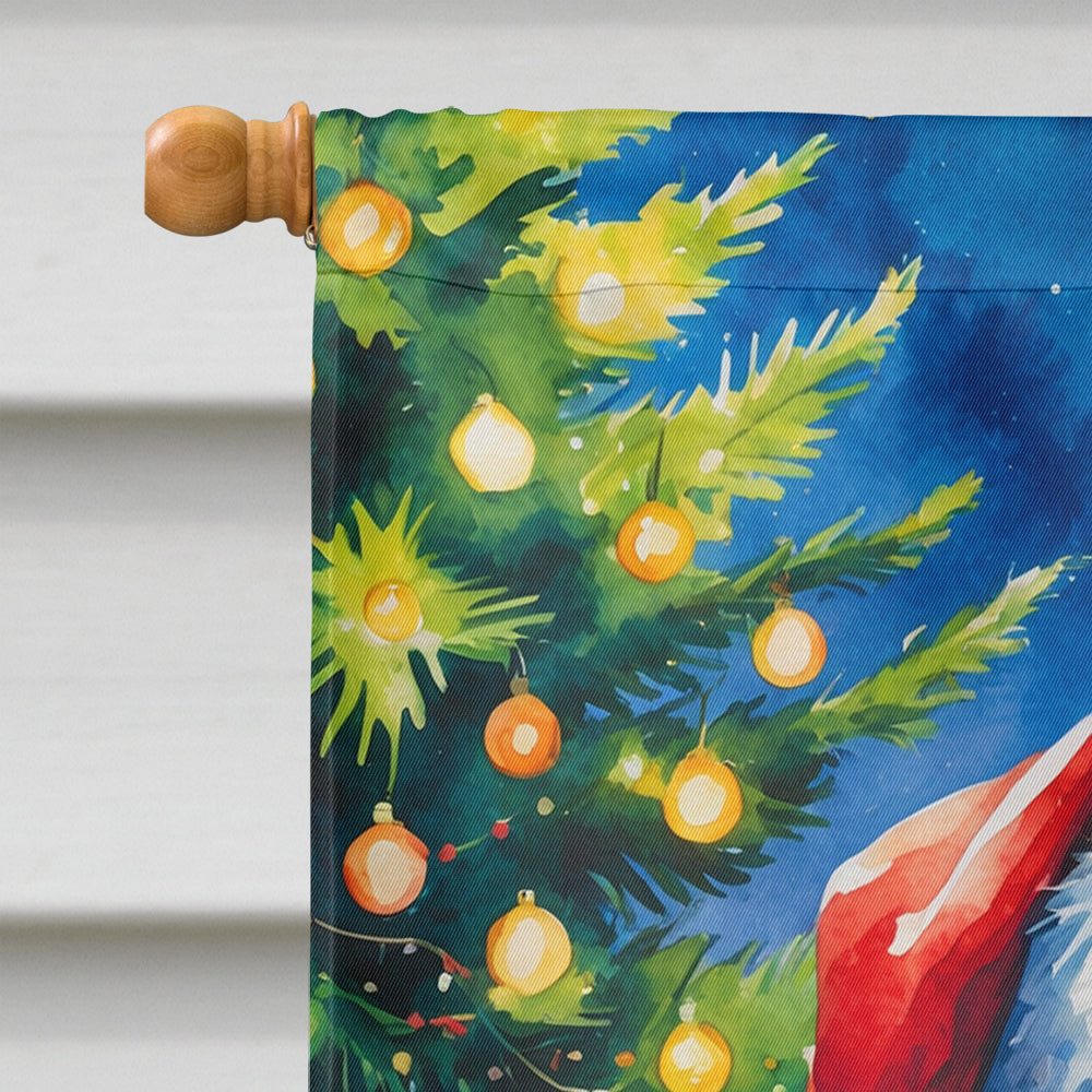 Labradoodle Christmas House Flag