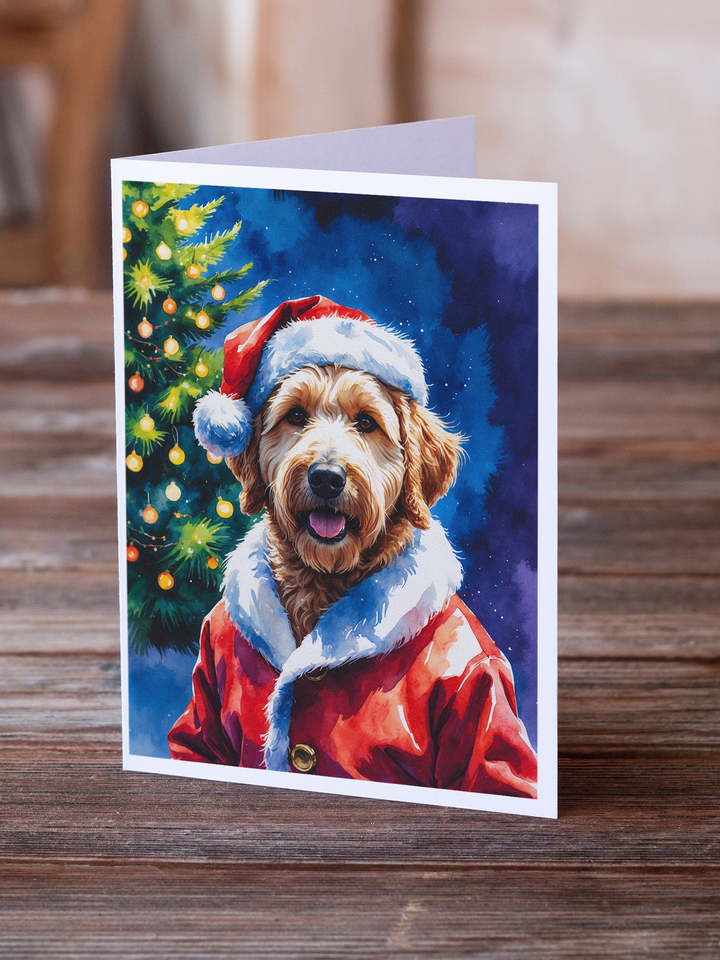Labradoodle Christmas Greeting Cards Pack of 8
